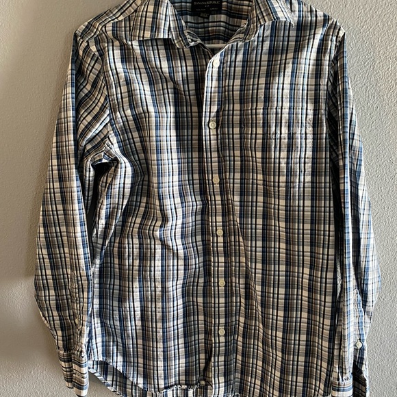 Banana Republic Mens Long Sleeve Button Down Shirt - Picture 5 of 5